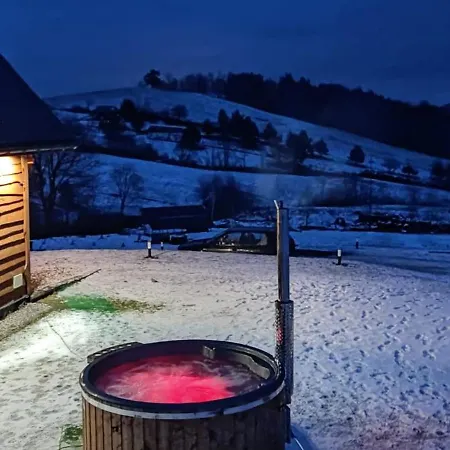 Kryjowka Yetiego Domek W Zaciszu Bieszczad Z Jacuzzi Hoczew Exterior photo